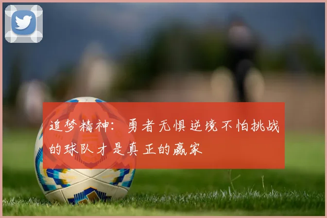 追梦精神：勇者无惧逆境不怕挑战的球队才是真正的赢家